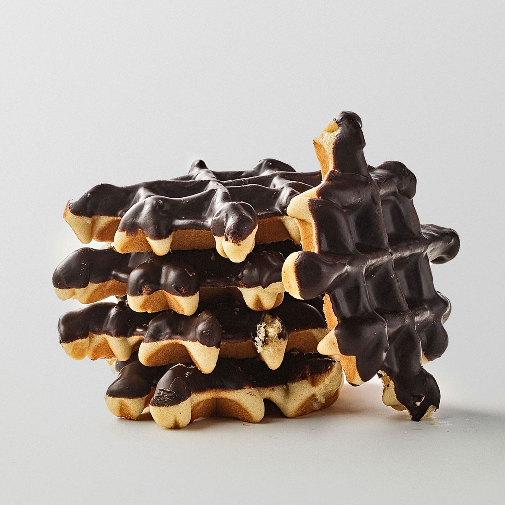 Gaufres au chocolat noir