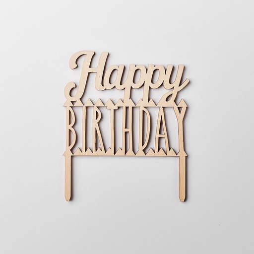 Cake topper Happy Birthday