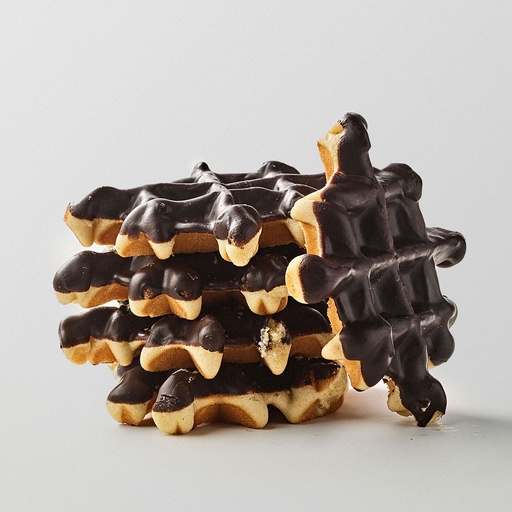 Dark chocolate waffles