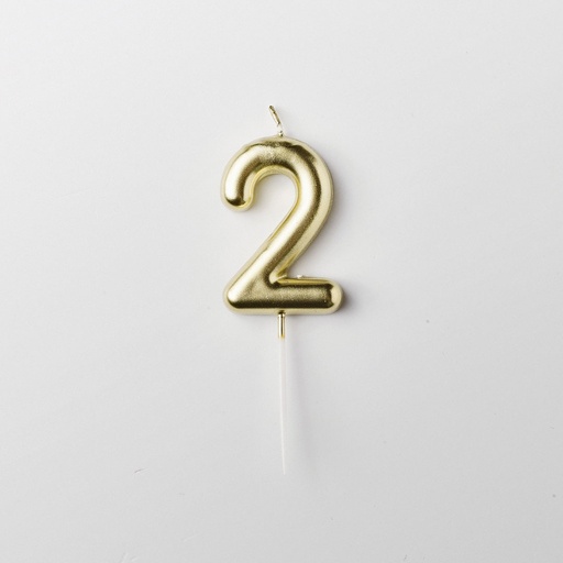 Gold candle number 2